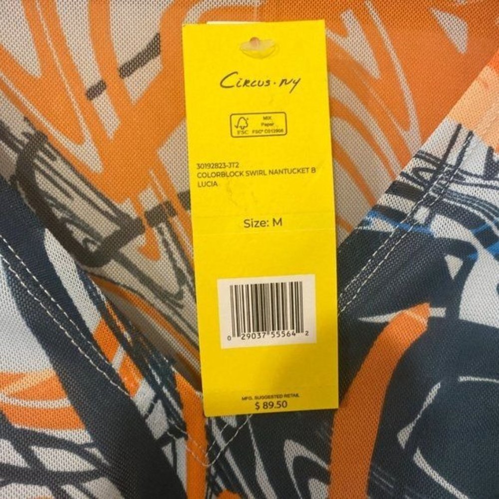 NWT Circus NY Blue & Purple Swirl Lucia V-Neck Bodycon Dress, Size X-Small - Picture 5 of 7